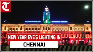 Greater Chennai Corporation Headquarters illuminated on New Year’s Eve [upl. by Aynuat]