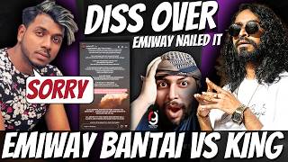 EMIWAY BANTAI VS KING  DISS OVER  REACTION BY RG  EMIWAY WINS DISS BATTLE FROM KING emiwaybantai [upl. by Nosrettap884]