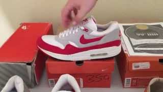 ShoeZeum Fifteen Shades Of Red Air Max 1s For Nike Air Max Day [upl. by Harrietta325]