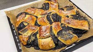 Mohnschnecken mit fluffigem Hefeteig und reichlich Füllung unwiderstehlich lecker Rezept [upl. by Naiditch]