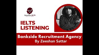 IELTS Listening  Bankside Recruitment Agency With Answers [upl. by Caves323]