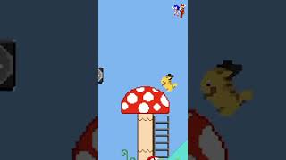 Mario and Pikachu mario newmariogame supermariobros ytshorts viralshorts [upl. by Sirahc542]