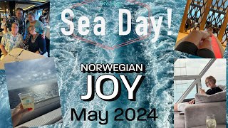 NCL Joy Day 2 l Sea Day FUN Haven Restaurant Deal or No Deal Waterfront Bars Le Bistro and MORE [upl. by Asyle]