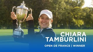 Chiara Tamburlini wins in the playoff Lacoste Ladies Open de France [upl. by Adnirem]