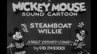 Steamboat Willie  Mickey Mouse  1928 vintage cartoon [upl. by Oppen]