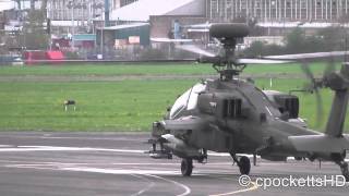 Apache attack helicopter  Shutdown Start up amp An amazing Departure  Gloucestershire Airport [upl. by Eryn]