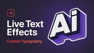 This is HOW to Design Live Text Effects in Illustrator [upl. by Gaile176]