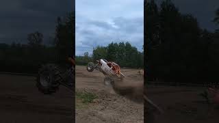 Mega Truck takes out my drone megatruck monstertruck drone mud fpv fpvlife [upl. by Woodie]