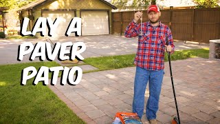 How To Lay a Paver Patio the Easy Way  Build With Roman [upl. by Acinorev630]