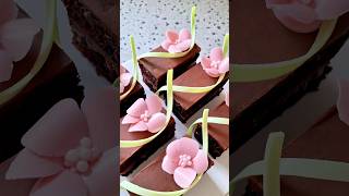 Lets make spring flowers from tempered chocolate ChocolateFlowers SpringTreats DessertArt [upl. by Kosak]