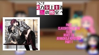 Past Classroom of the Elite reacts to Ayanokoji Kiyotaka  Part 1  REMAKE [upl. by Otanod]