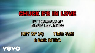 Rickie Lee Jones  Chuck Es In Love Karaoke [upl. by Zeni]