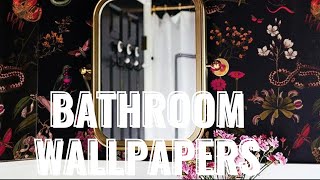 quotTransform Your Bathroom Dive into Modern Wallpaper Trends  Home Decor Magicquot [upl. by Seaman485]