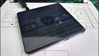 HP USB External DVDRW Drive Model  GP70N Unboxing amp Testing [upl. by Atnwahsal]