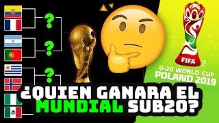 ¿Quien ganará el Mundial sub20 2019 Predicción [upl. by Yedorb]