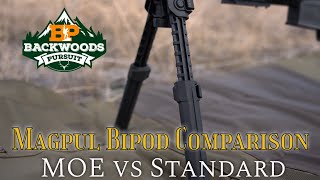 Magpul Bipod Comparison amp Review  Magpul MOE vs Standard Bipod [upl. by Pirzada628]