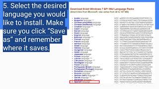 How to Install A Language Pack in Windows 7 [upl. by Mariam]
