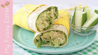 Chicken Avocado Wrap  Healthy Lunch Recipe [upl. by Johnathan]