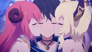 プリコネ新作アニメ！美少女に挟まれたラッキース〇ベ！ライラエル様の始めてのキ〇！ラブ＆パニッシュメント！出演声優： 河瀬茉希  プリンセスコネクト！ReDive [upl. by Noiram]