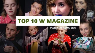 Celebrities Try ASMR  TOP 10 W MAGAZINE CELEBRITIES  Part 3 [upl. by Kanya946]