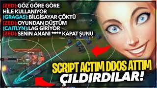 HİLE AÇTIM DDOS ATTIM  ÇILDIRDILAR  TÜM OYUNU BİRBİRİNE KATTIM  LUX VS ZED  Ogün Demirci [upl. by Zacharias660]