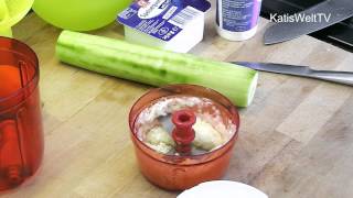 Tzatziki Rezept mit dem Tupperware Multichef in 5 Minuten selber machen Anleitung Zaziki Recipe [upl. by Restivo163]