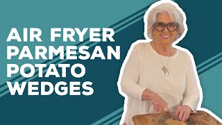 Love amp Best Dishes Air Fryer Parmesan Potato Wedges Recipe  Air Fryer Recipes Week [upl. by Cornel305]