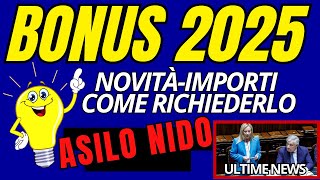 Bonus Asilo Nido 2025 Cosa Cambia Importi e Come Fare Domanda [upl. by Tom]