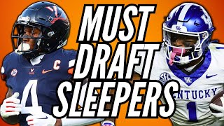 MUST DRAFT Rookie Sleepers in Dynasty Fantasy Football [upl. by Elsie502]