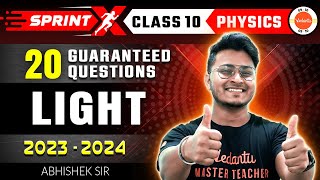 20 Most Important 100 Guaranteed 💯 Questions from Light Reflection amp Refraction Class 10 CBSE 2024 [upl. by Teage549]