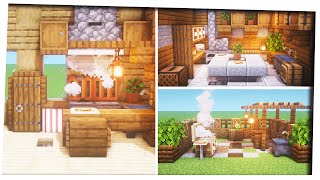 Minecraft  5 Kitchen Designs ｜Inspiration amp Tips｜Interior Decoration ideas｜ [upl. by Ynahpets]