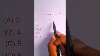 Exponent Equation Math with X Solve  math shorts [upl. by Kinzer]