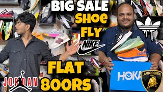 Shoe Fly Big Sale 800Rs NikeJordanSbDunk All Shoes New BalanceUnderarmour 90OFF Delhi Wholesale [upl. by Atiuqnahs236]