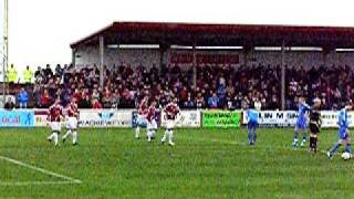 Sye Webster Arrest amp Steven Doris goal  Arbroath 4 Montrose 1 23rd April 2011 [upl. by Greenfield]