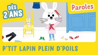 Ptit lapin plein dpoils avec PAROLES  Mon imagier des comptines  Gallimard Jeunesse [upl. by Macfadyn]