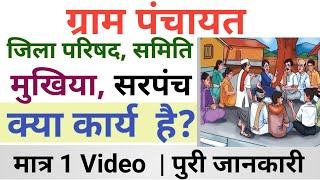 मुखिया सरपंच  वार्ड पंचायत समिति  gram panchayat work detais [upl. by Restivo407]