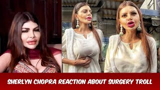 sherlyn chopra angry reaction about her surgery trolling bollywood entertainmentnews [upl. by Annoyed]