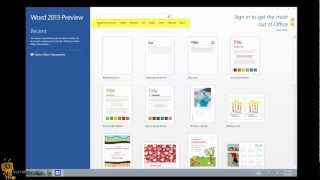 Microsoft Office 2013  Word 2013 quotQuick Start Guidequot [upl. by Teemus]