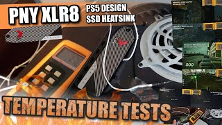 PNY XLR8 PS5 SSD Heatsink  TEMPERATURE TESTS [upl. by Charmaine]