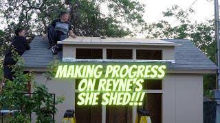 Making Progress on Reynes She Shed  Part 5 [upl. by Furlong]