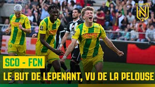 Angers SCO  FC Nantes  le but de Johann Lepenant vu de la pelouse [upl. by Araiet]