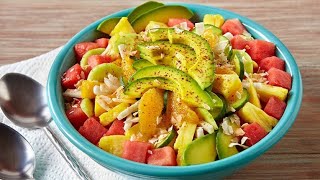 QUICK TROPICAL FRUIT SALAD RECIPE [upl. by Vasileior]