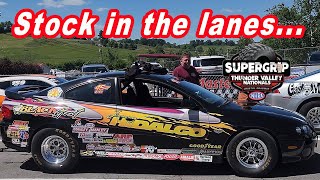 Stock in the lanes Bristol Dragway 2024 [upl. by Nimaynib]