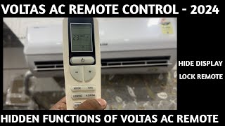 Voltas Ac Remote Control Operation 2024 How to use Remote of Voltas Ac [upl. by Edyak510]