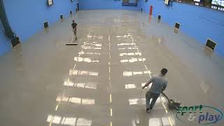 Pulastic Flooring Installation TimeLapse  Sport amp Play Ltd [upl. by Jenkel650]