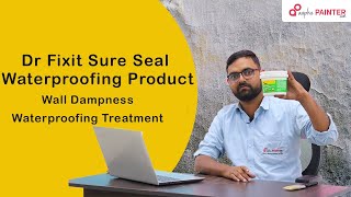 Dr Fixit Sure Seal Waterproofing Product  How to Use  Wall Dampness Waterproofing Treatment [upl. by Rich]