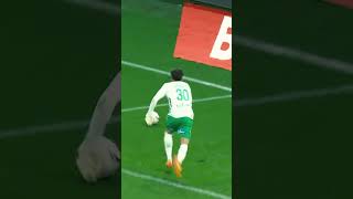 Cest pas passé loin 😅 ligue1 ligue1mcdonalds asse soccer football fail [upl. by Leona]