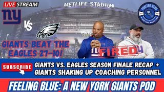 Giants embarrass Eagles  Raiders OL Coach Carmen Bricillo HIRED  Wink Martindale  MORE  NFL [upl. by Melamie]