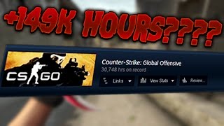 STEAM ACCOUNT WITH MOST CSGO HOURS 30K [upl. by Karlin]