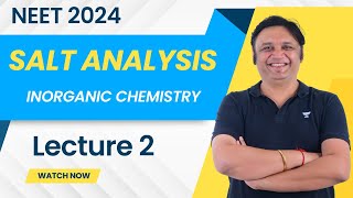 Salt Analysis L2  NEET 2024  Ashish Bansal Sir  Kota Pulse by Unacademy [upl. by Lattimer470]